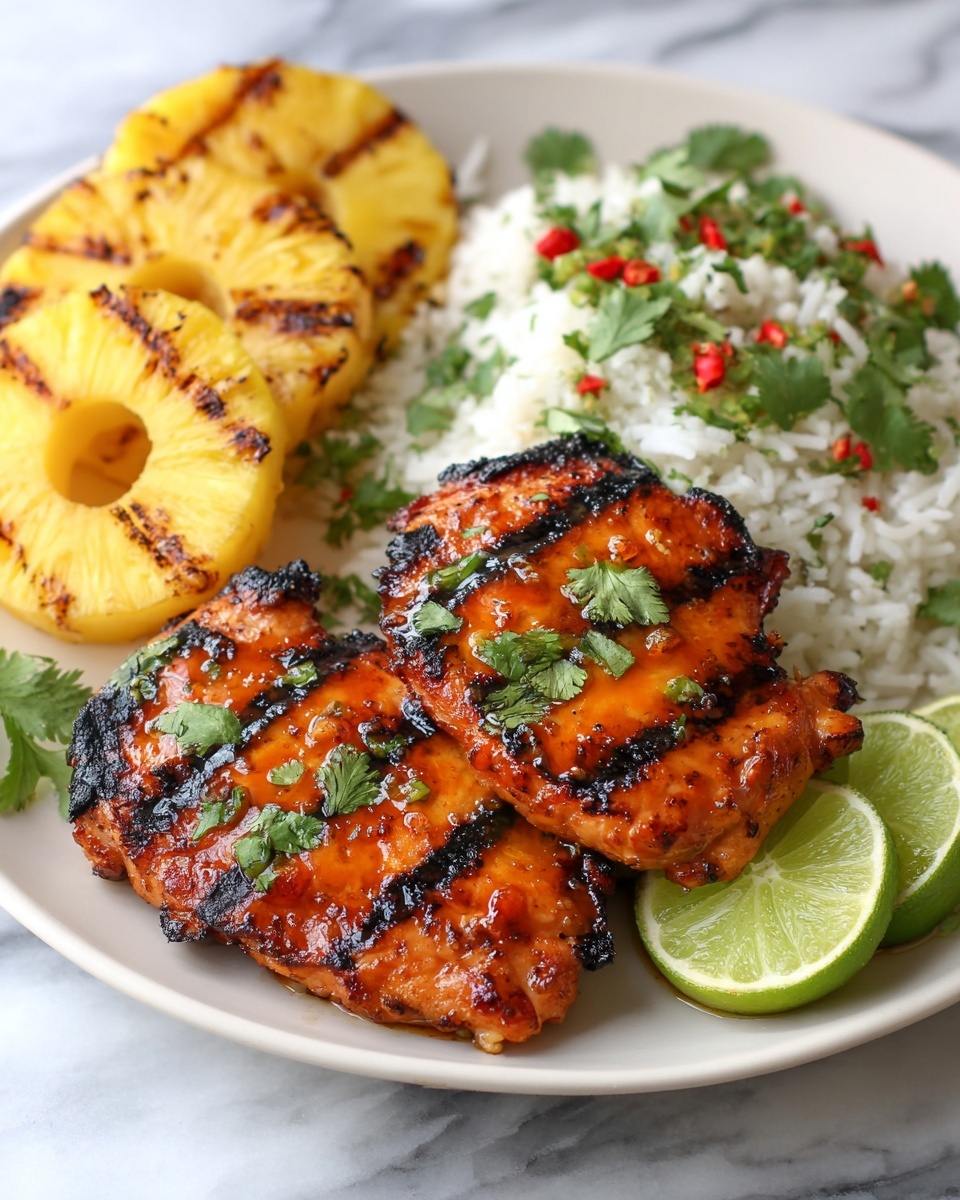 Grilled Aloha Chicken and Pineapple Recipe - Recipe Image