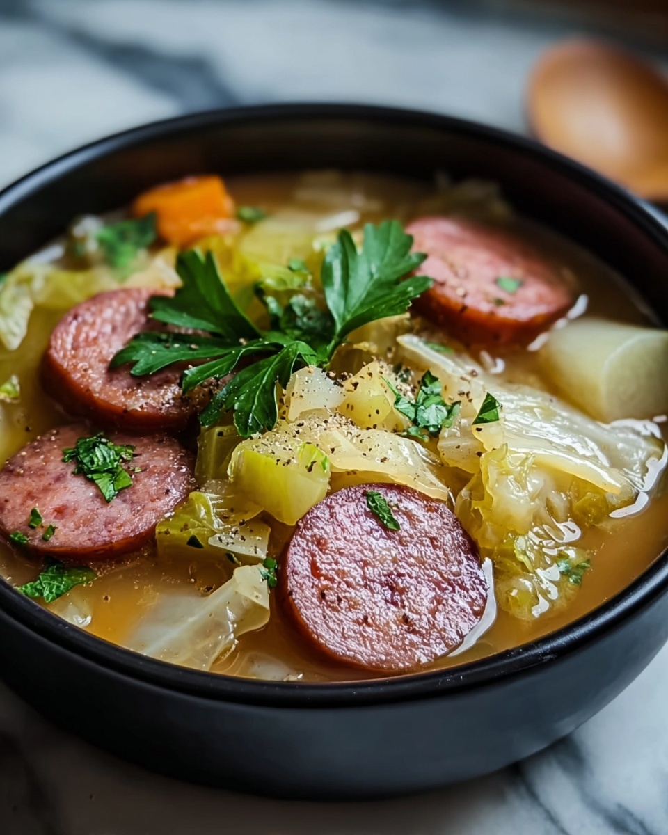 Kielbasa and Cabbage Soup Recipe - Recipe Image