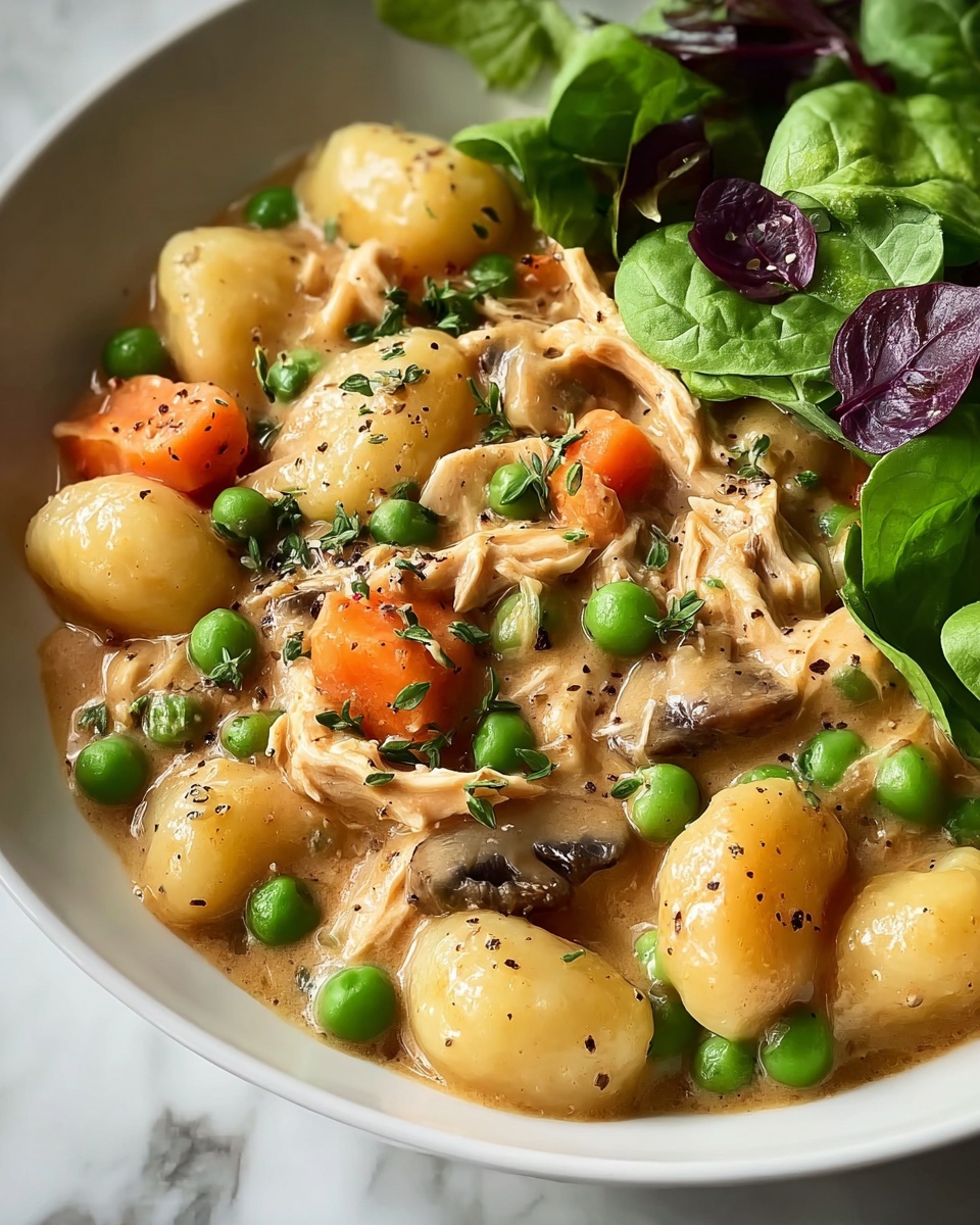 Creamy Chicken and Gnocchi Pot Pie Recipe - Recipe Image