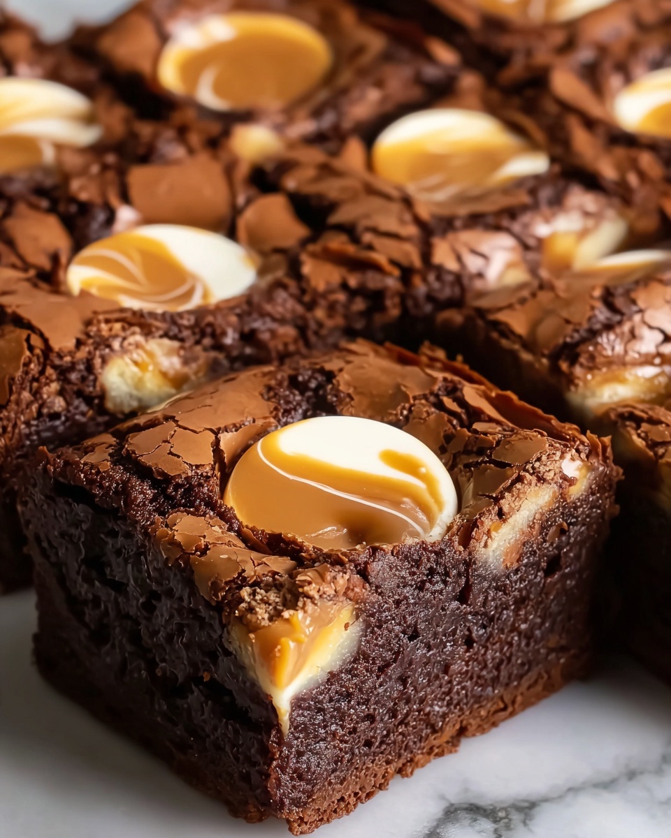 Cadbury Creme Egg Chocolate Brownies Recipe - Recipe Image