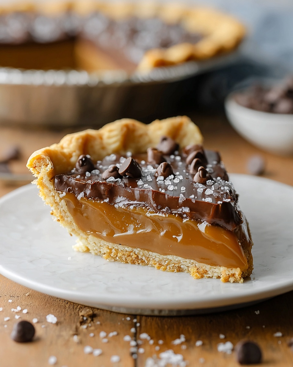 Chocolate Chip Salted Caramel Tart Recipe - Recipe Image