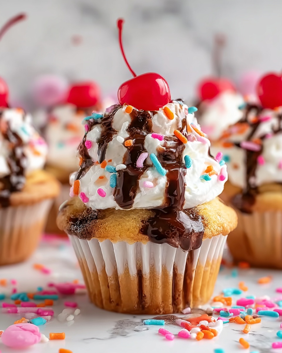 Ice Cream Sundae Cupcakes Recipe - Recipe Image