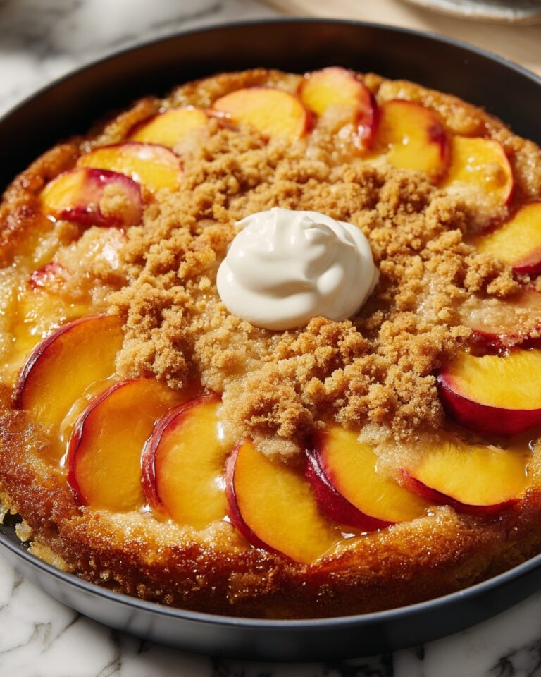 Peach Cobbler Upside Down Cake Recipe