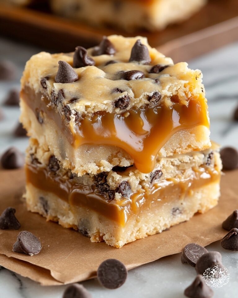 Chocolate Chip Caramel Bars Recipe