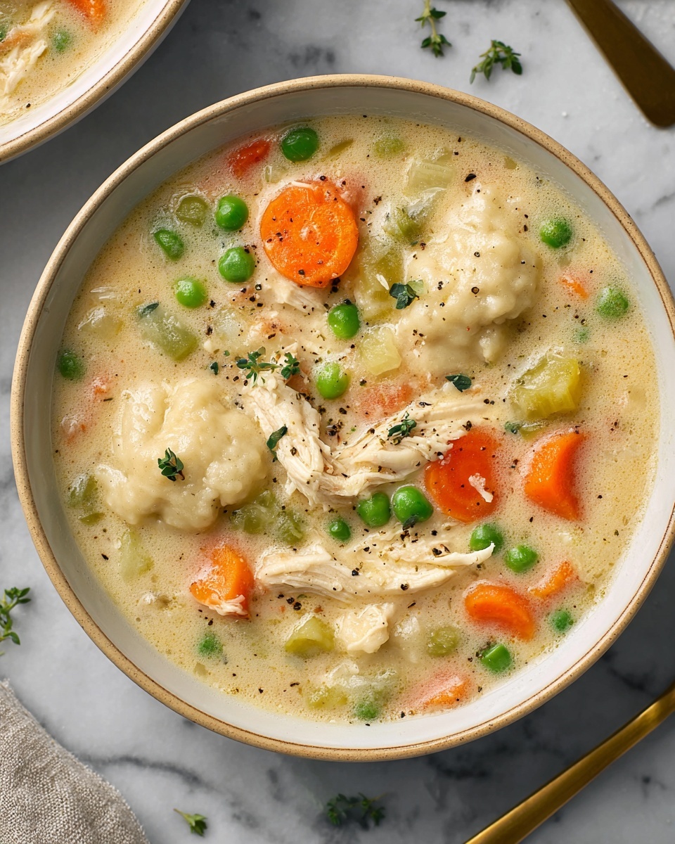 Healthy Chicken Pot Pie Soup Recipe - Recipe Image