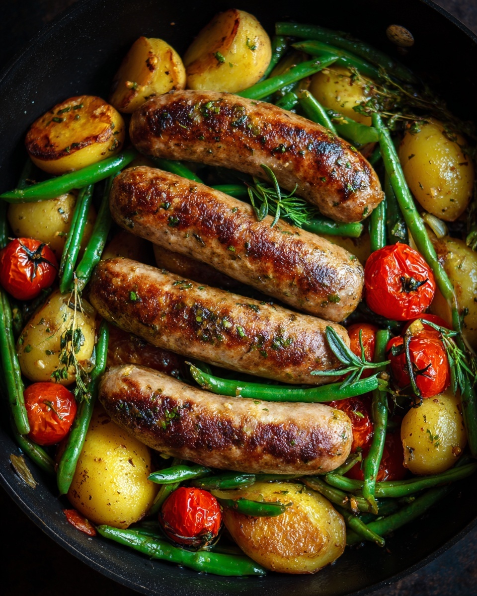 One-Pan Sausage and Vegetables Recipe - Recipe Image