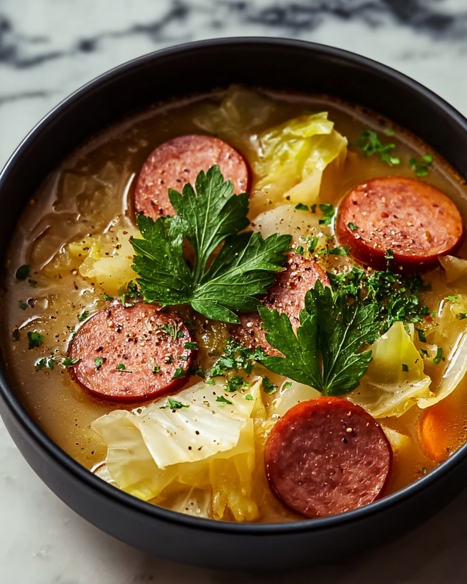 Kielbasa and Cabbage Soup Recipe - Recipe Image