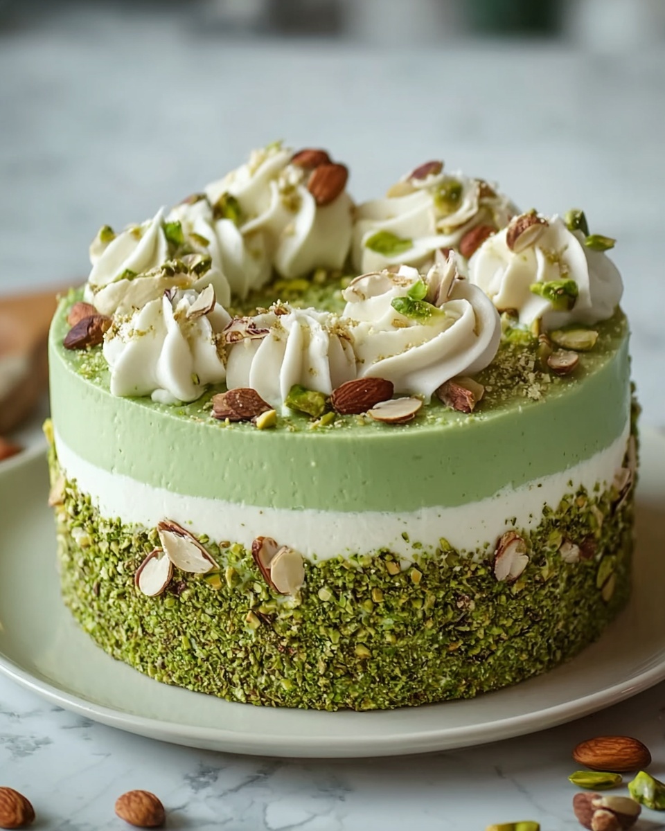 Pistachio Cream Cake Recipe - Recipe Image