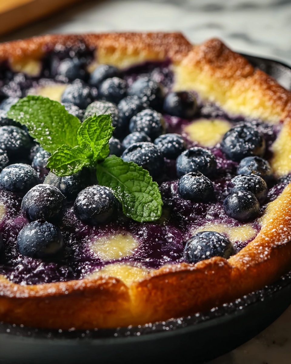 Blueberry Lemon Dutch Baby Recipe - Recipe Image