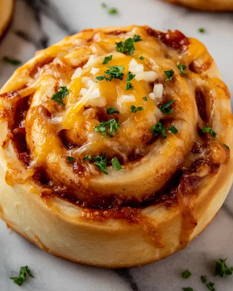 Cheesy BBQ Chicken Pizza Rolls Recipe - Recipe Image