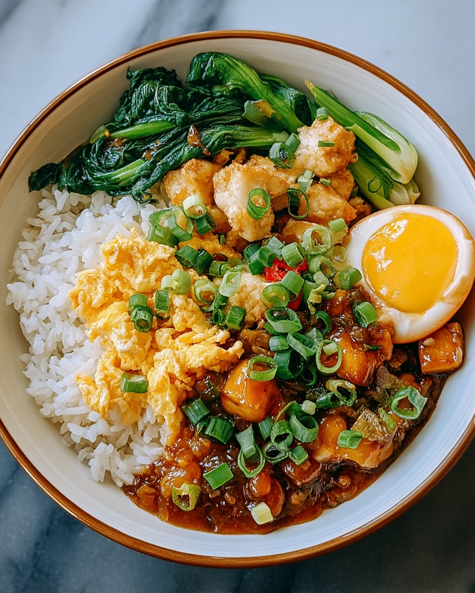 Ban Fan: Chinese Mixed Rice Bowl Recipe - Recipe Image