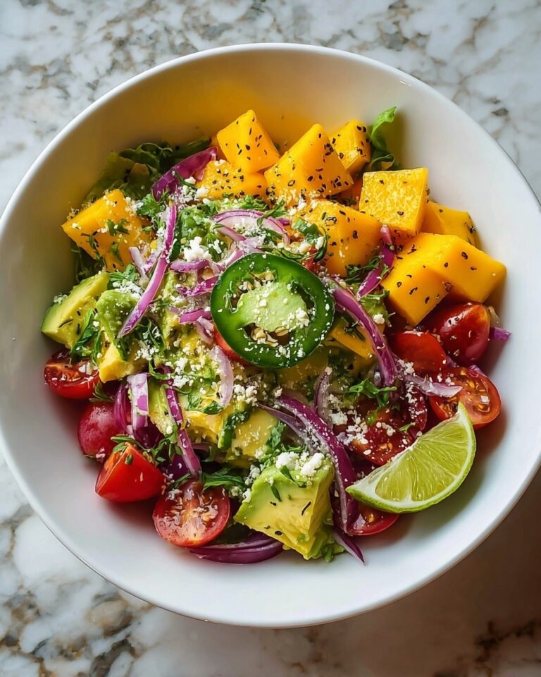 Avocado Mango Salad with Lime Dressing Recipe