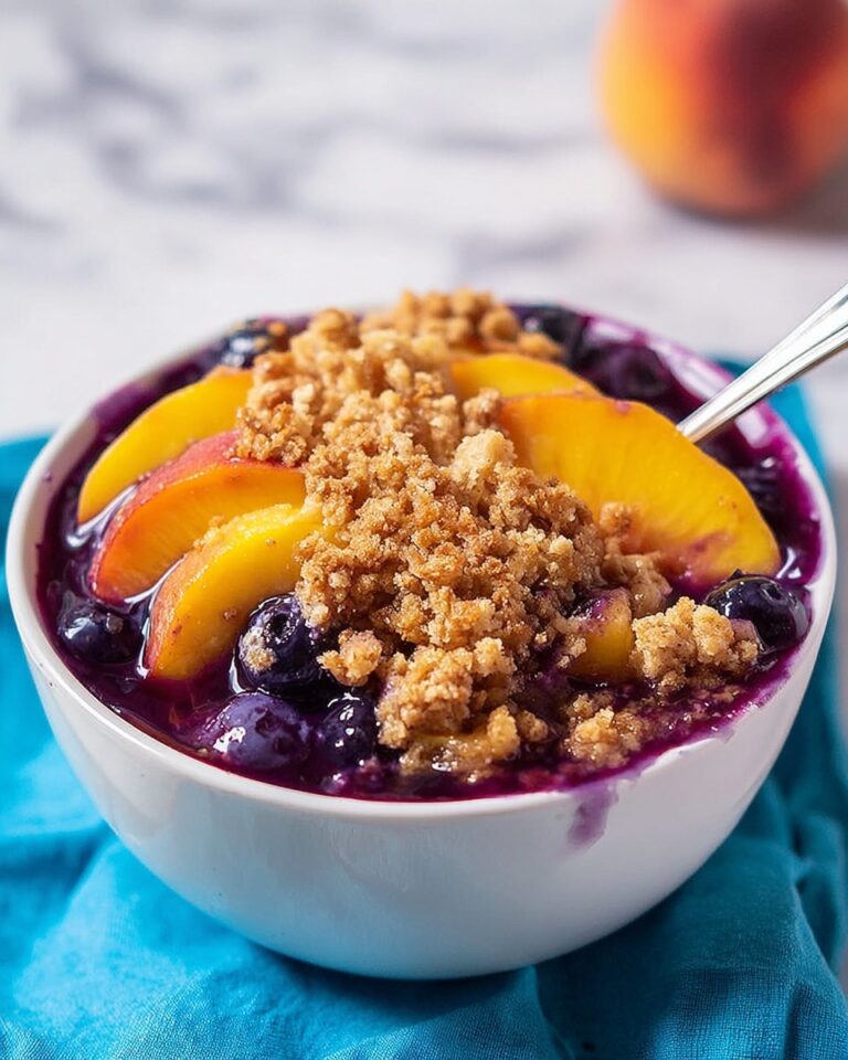 Crockpot Blueberry Peach Cobbler Recipe