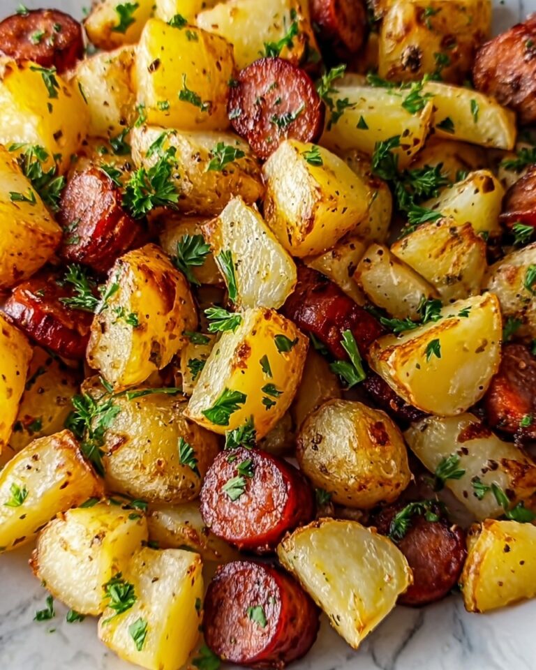 Fried Potatoes and Onions with Smoked Polish Sausage Recipe