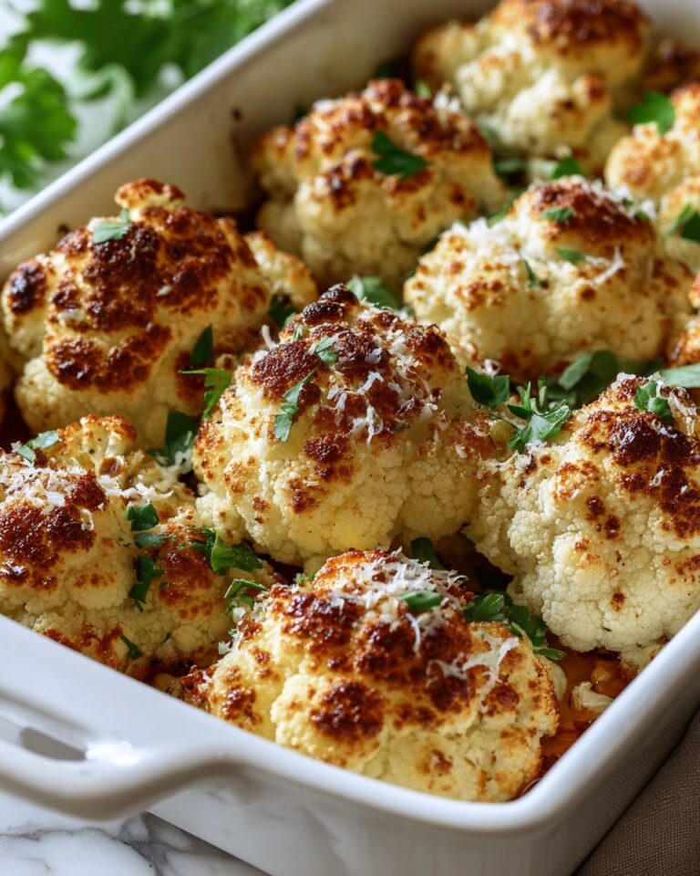 Baked Cauliflower with Parmesan and Herbs Recipe