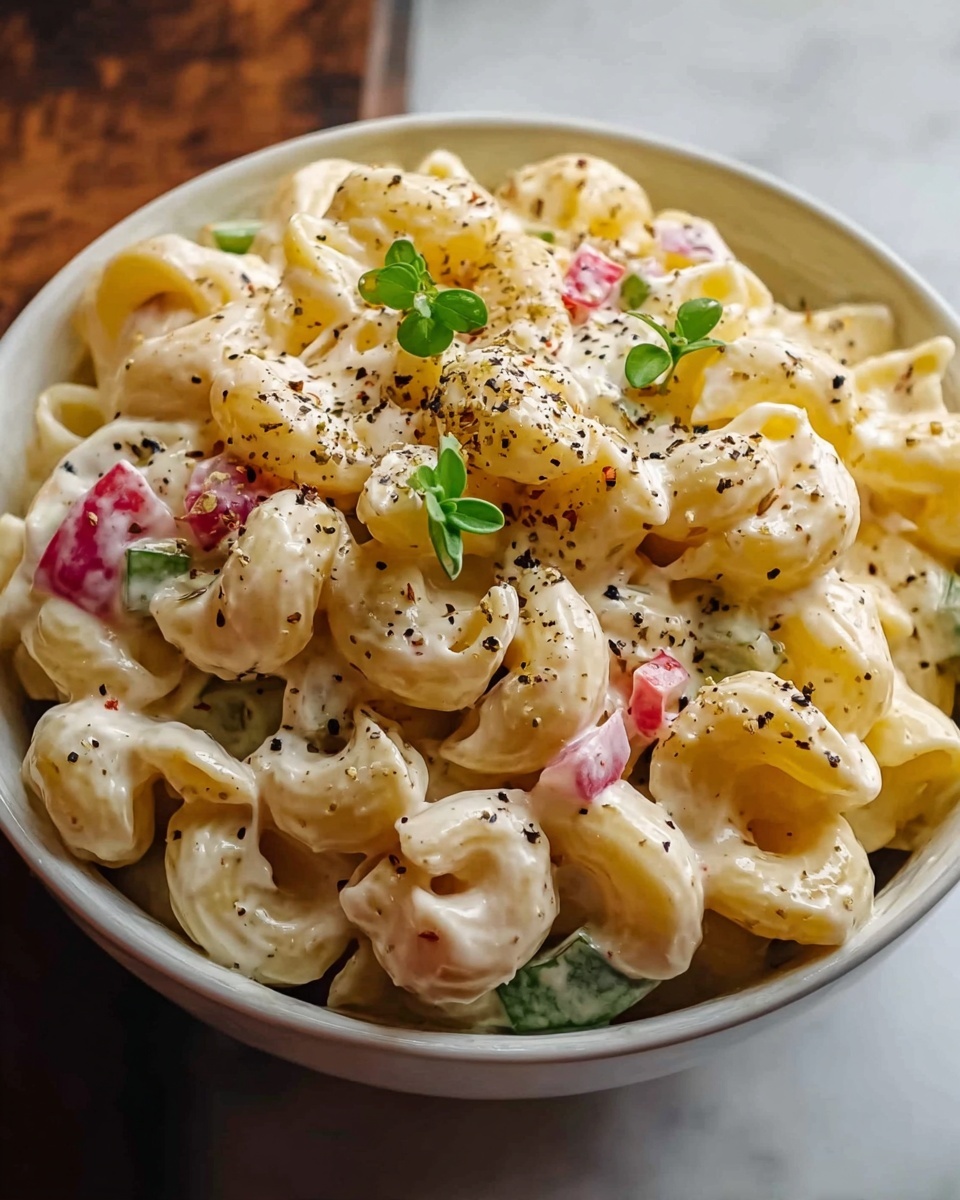 Sweet Amish Macaroni Salad Recipe - Recipe Image