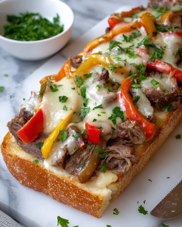 Philly Cheesesteak Cheesy Bread Recipe