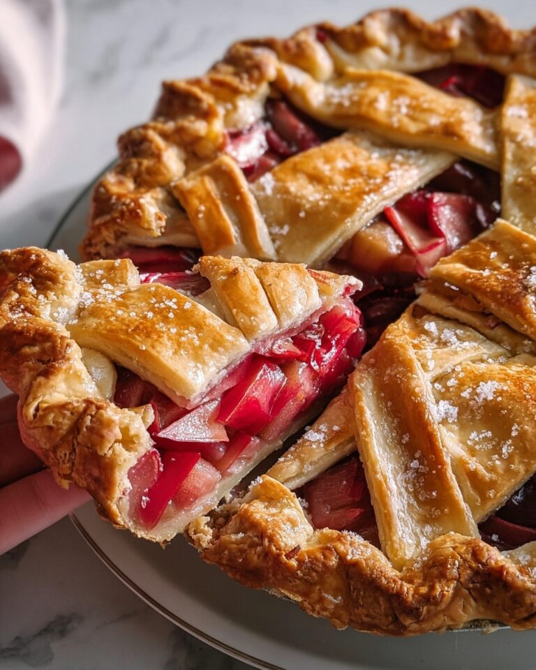 Cherry Rhubarb Pie Recipe
