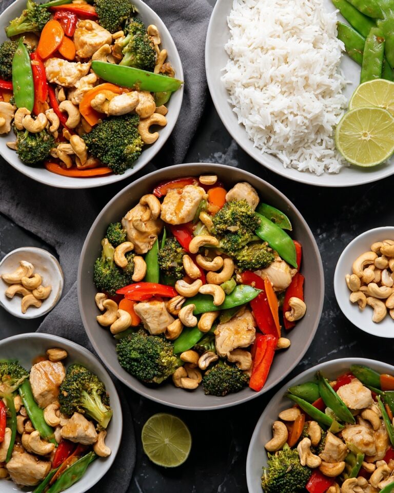 Chicken and Vegetable Stir-Fry with Cashews Recipe