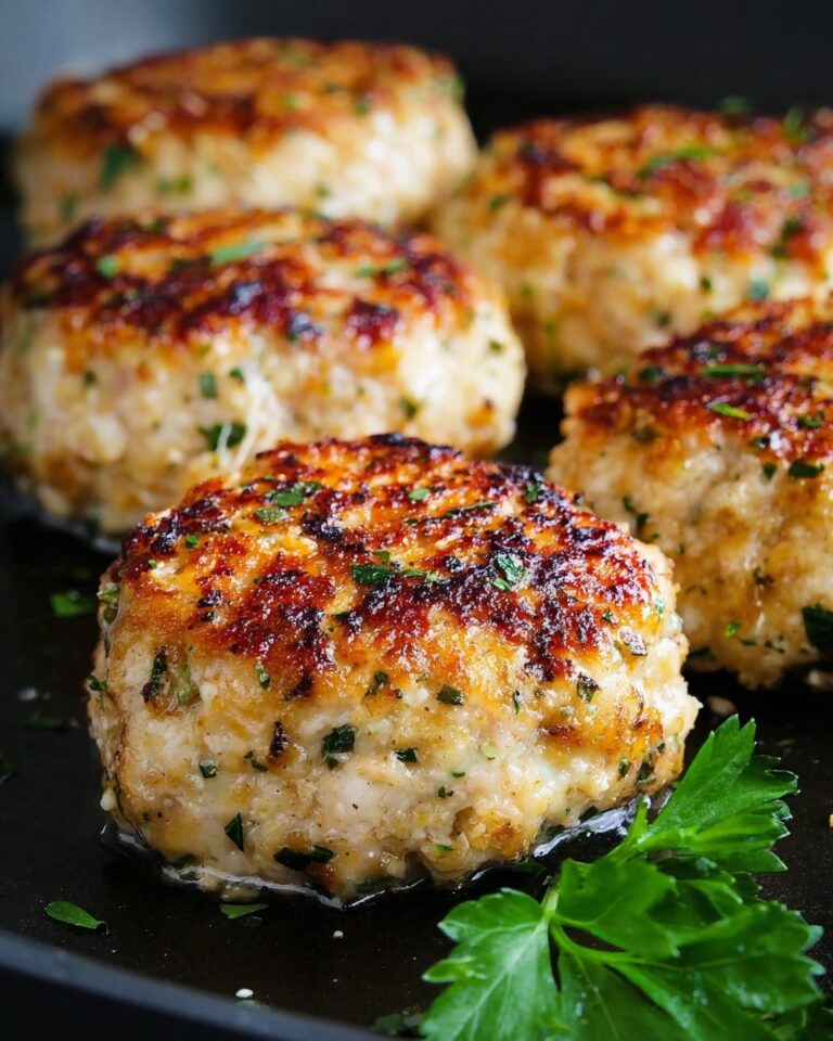Garlic Parmesan Chicken Meatloaves Recipe