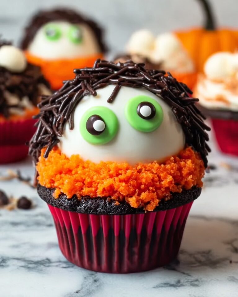 Stamped Halloween Cupcakes – A Spooky Treat with Four Fun Designs Recipe