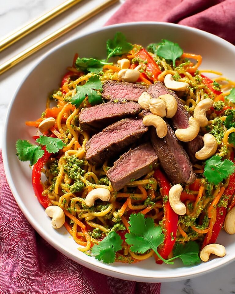 Miso Steak with Noodle Salad Recipe