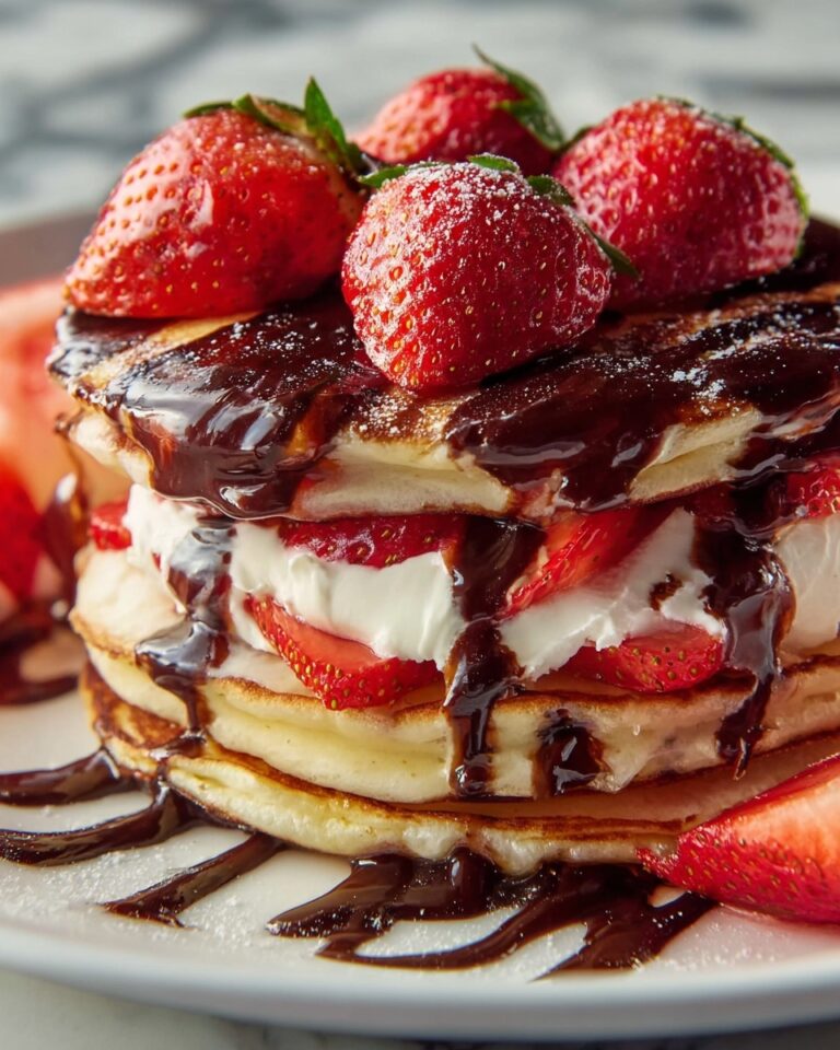 Strawberry Nutella Crepe Cake Recipe