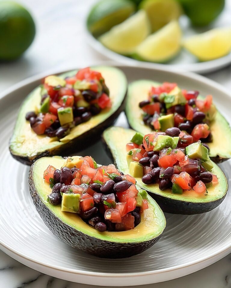 Cowboy Caviar Stuffed Avocados Recipe
