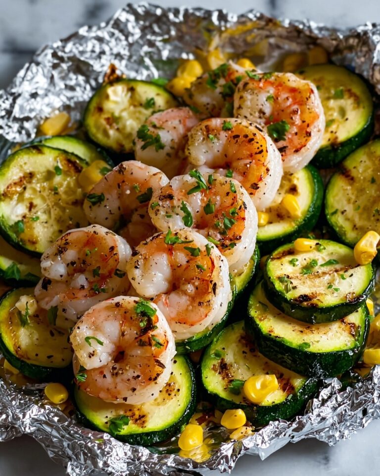 Grilled Shrimp, Zucchini, and Corn Foil Packets Recipe