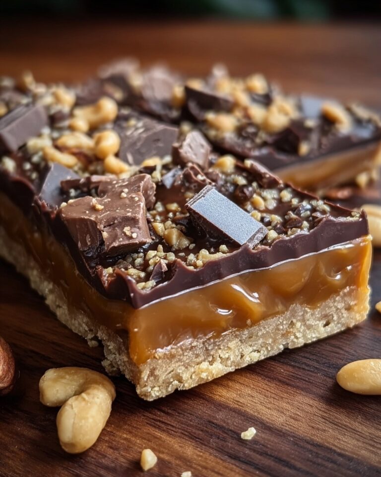 Caramel Chocolate Crunch Bars Recipe