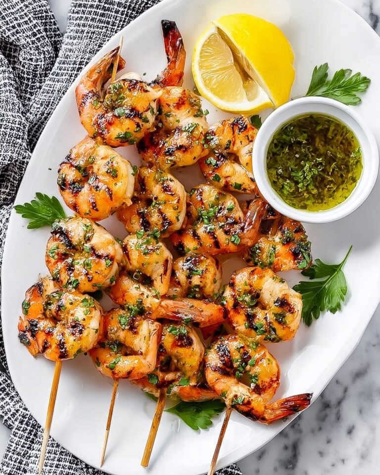 Garlic Grilled Shrimp Skewers Recipe