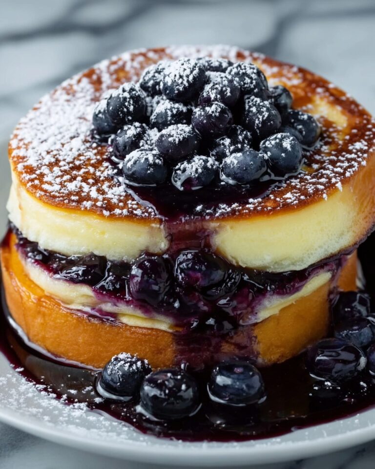 Blueberry Cheesecake Stuffed French Toast Recipe