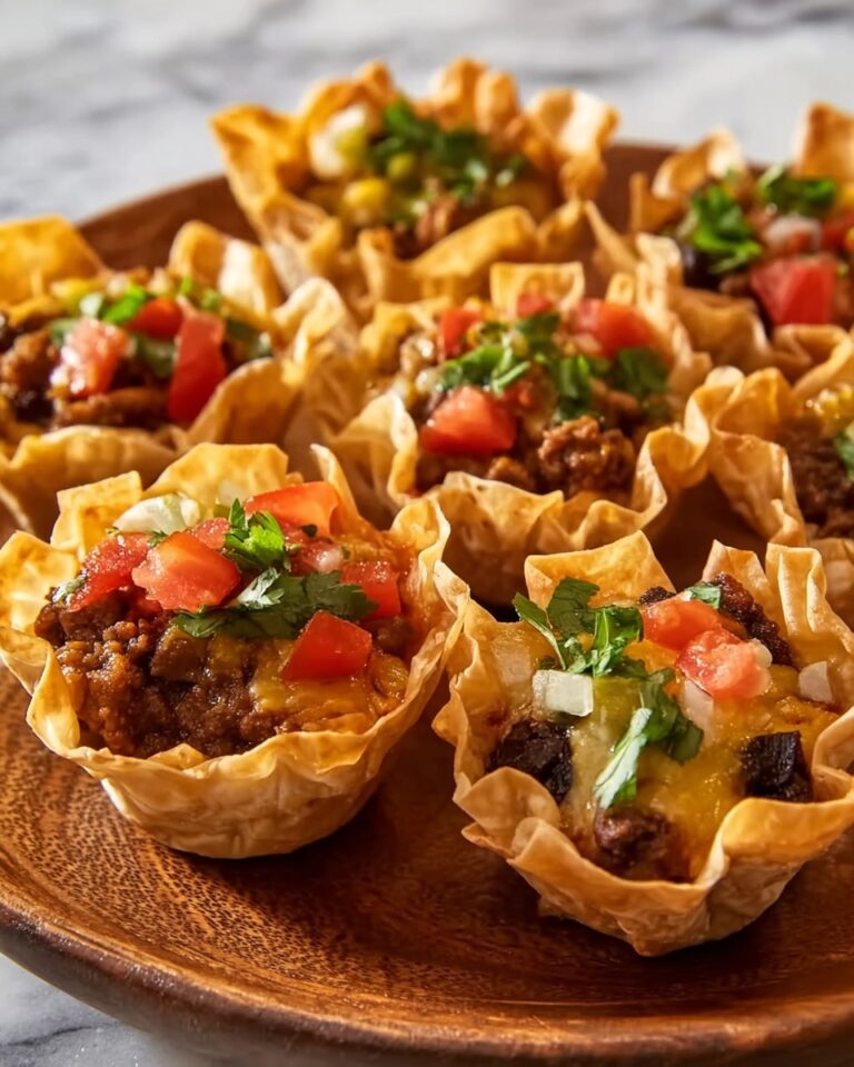 Wonton Taco Cups Recipe
