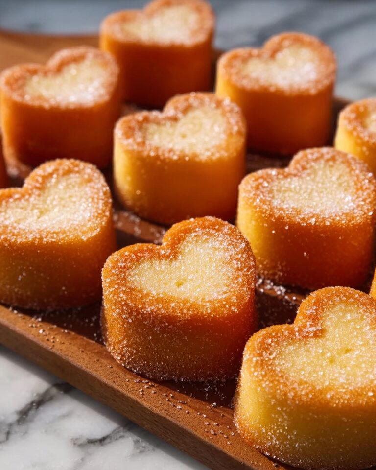 French Toast Churro Bites in Heart Shapes Recipe