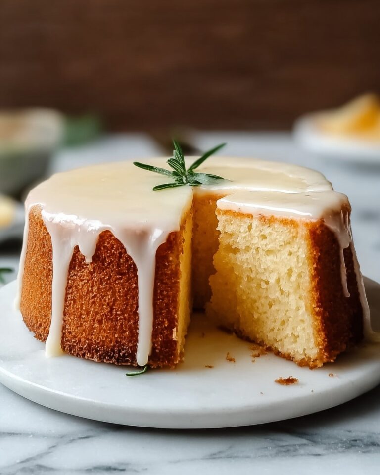 Classic Pound Cake with Vanilla and Almond Glaze Recipe