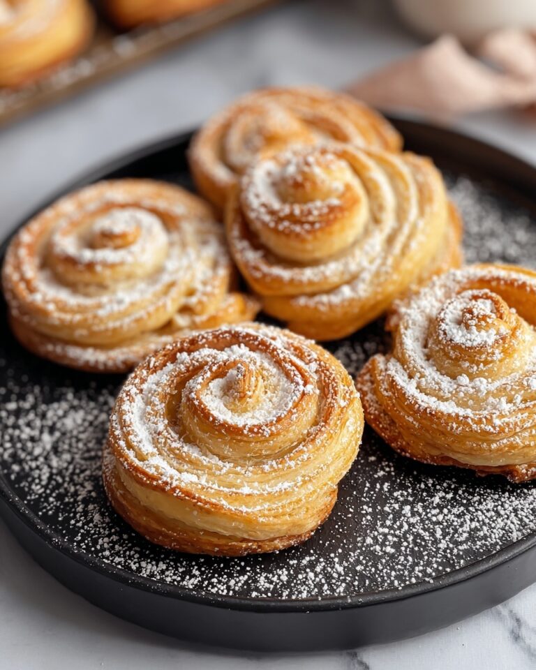 Homemade Cruffins with Spiral Pastry and Sweet Topping Recipe