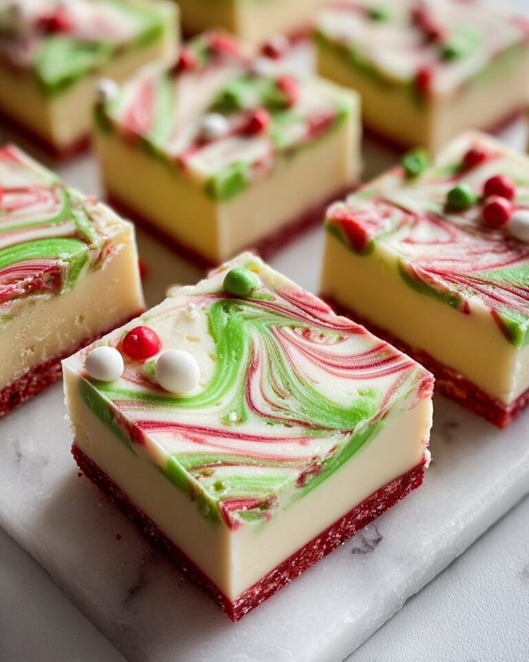 Christmas Marbled White Chocolate Fudge Recipe