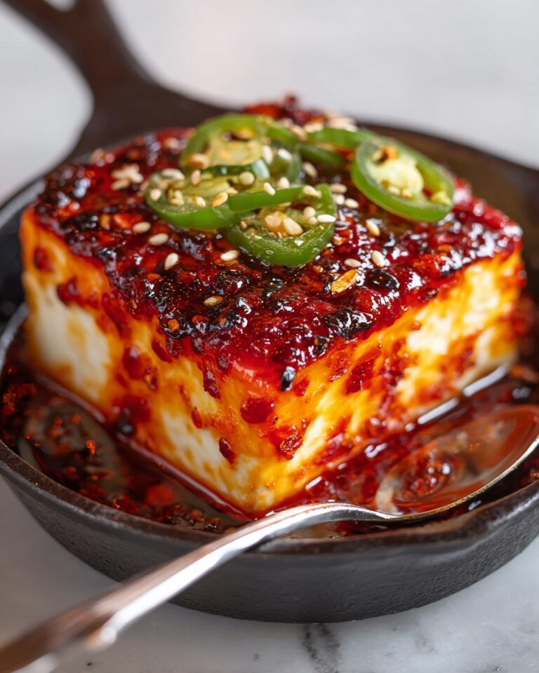 Swicy Baked Feta with Gochujang Honey Glaze Recipe