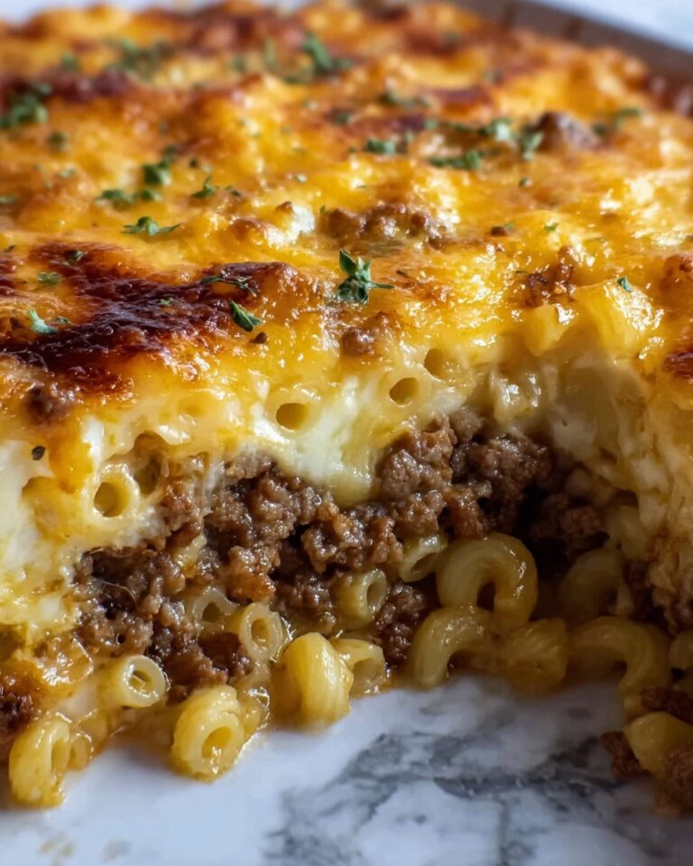 Mac and Cheese Meatloaf Casserole Recipe