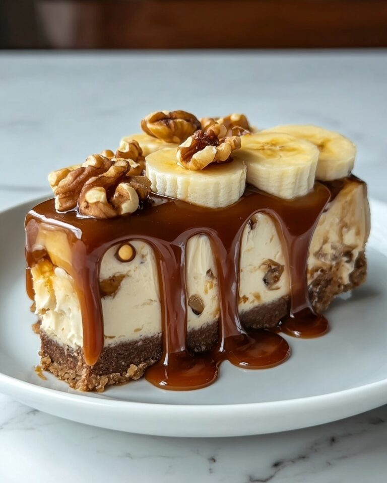 Banana Caramel Nut Cheesecake Recipe