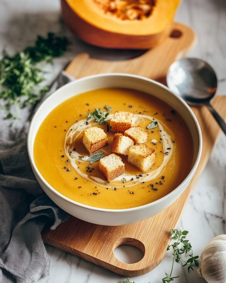 Roasted Butternut Squash Soup with Warm Spices and Coconut Milk Recipe