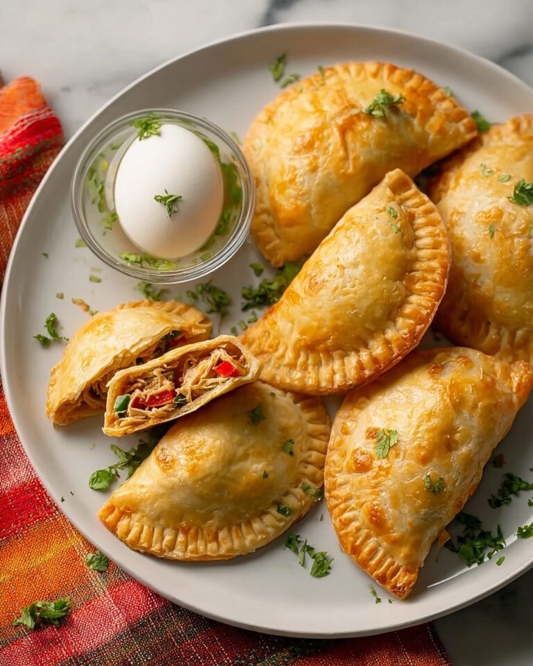 Golden Chicken Empanadas with Flaky Pastry Recipe