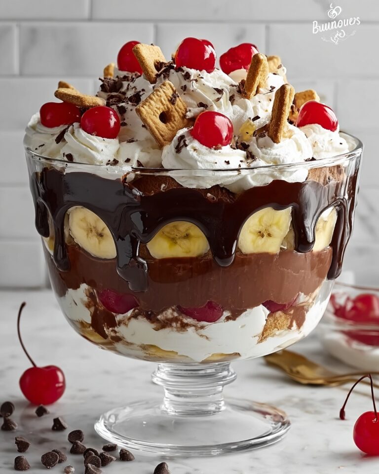 No-Bake Chocolate Banana Split Trifle Recipe