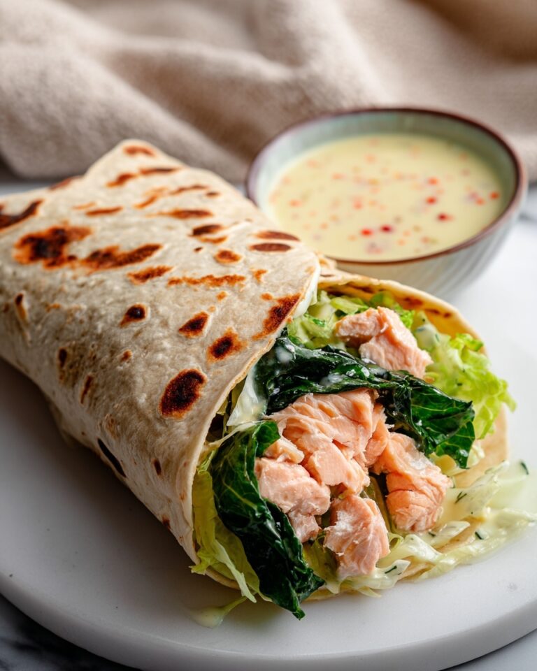 Blackened Salmon Caesar Wraps Recipe