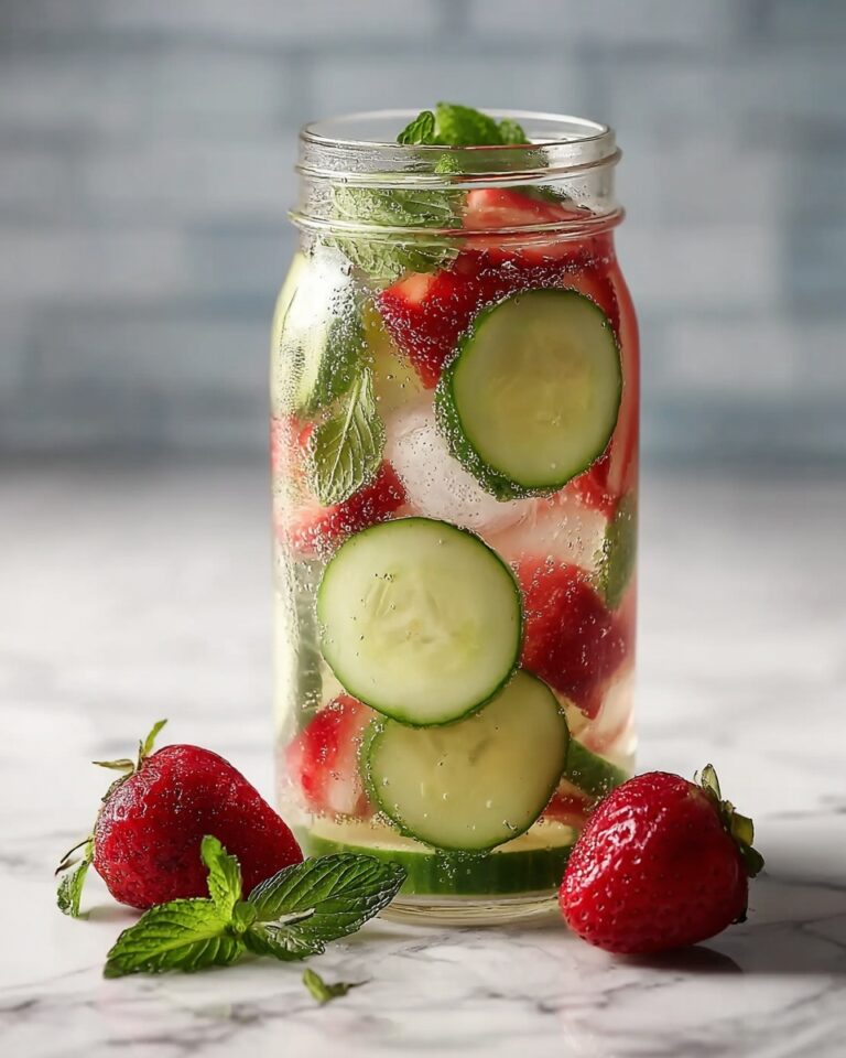Strawberry Cucumber Lime Infused Water Recipe