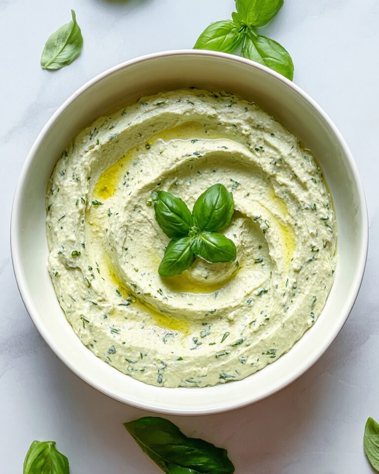Lemon Basil Hummus Recipe