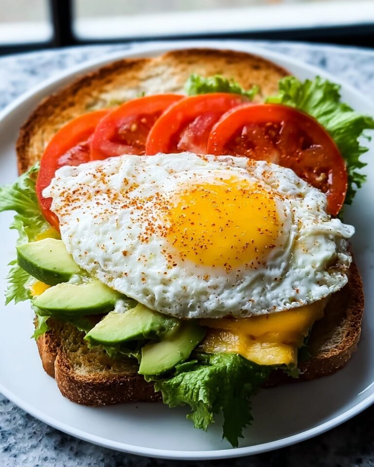 Easy Vegetarian Breakfast Egg Sandwich Recipe
