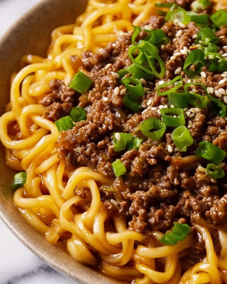 Mongolian Ground Beef Noodles Recipe