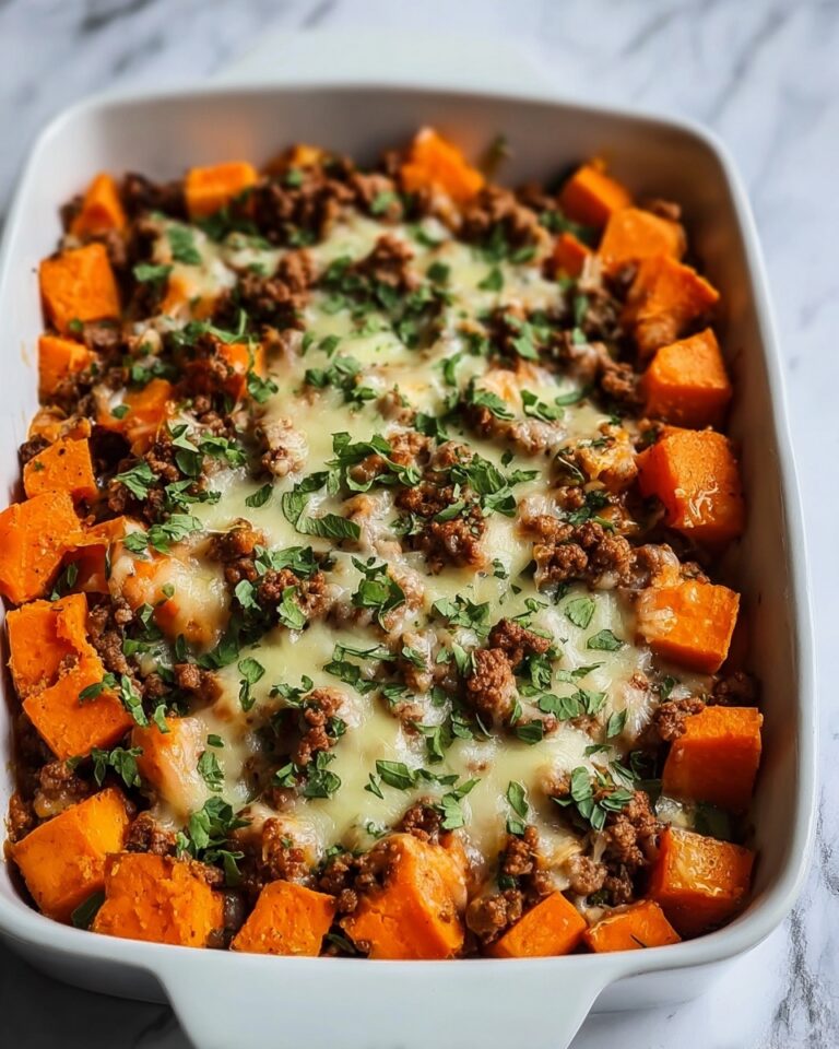 Healthy Ground Turkey Sweet Potato Bake Recipe