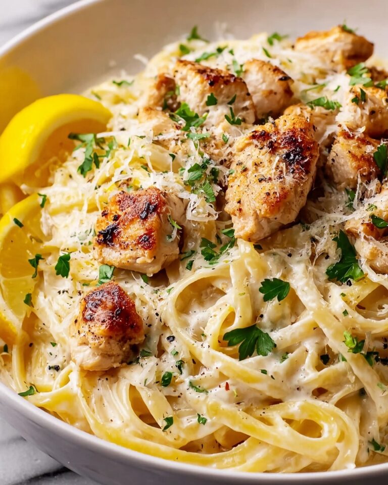 Creamy Lemon Garlic Chicken Pasta Recipe